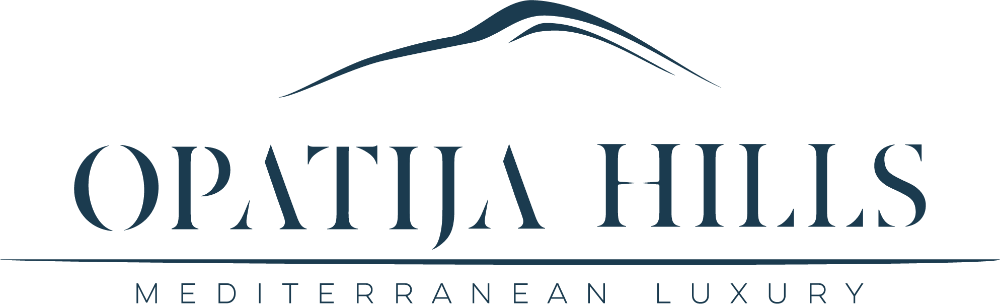 Opatija Hills Mediterranean Luxury Resort logo, premium villas and spa accommodation in Opatija Riviera Croatia.